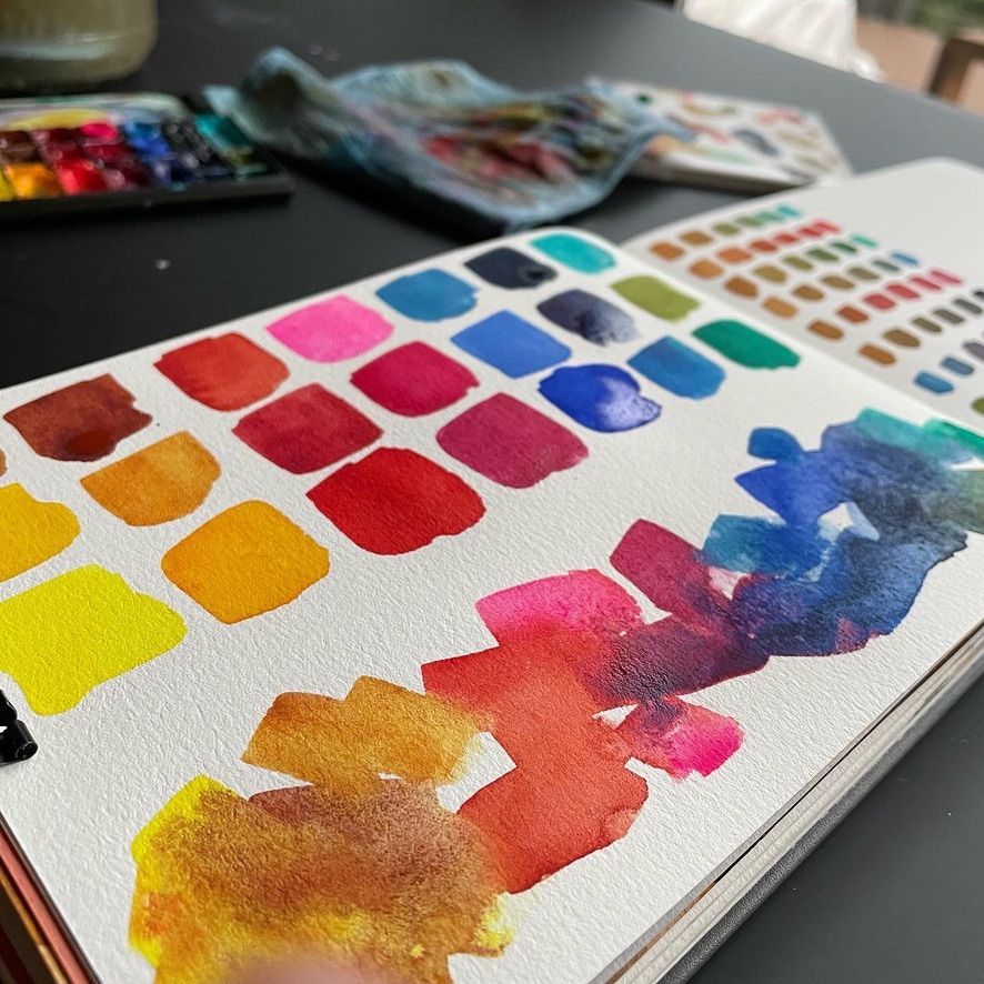 Koi Watercolor Swatches